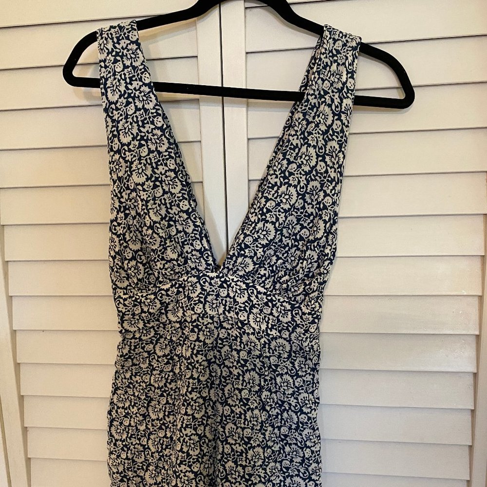 LILYA / Navy Blue and white Romper/Great condition/ Medium